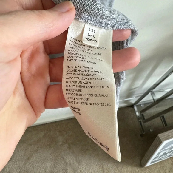 Anthropologie Saturday Sunday Cowl Neck metallic Striped Pullover knit top - Picture 7 of 8